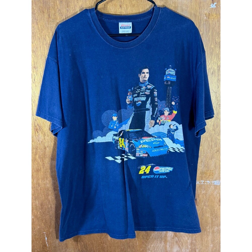 Vintage Jeff Gordon Pepsi‎ Racing NASCAR 10th Anniversary Shirt XL